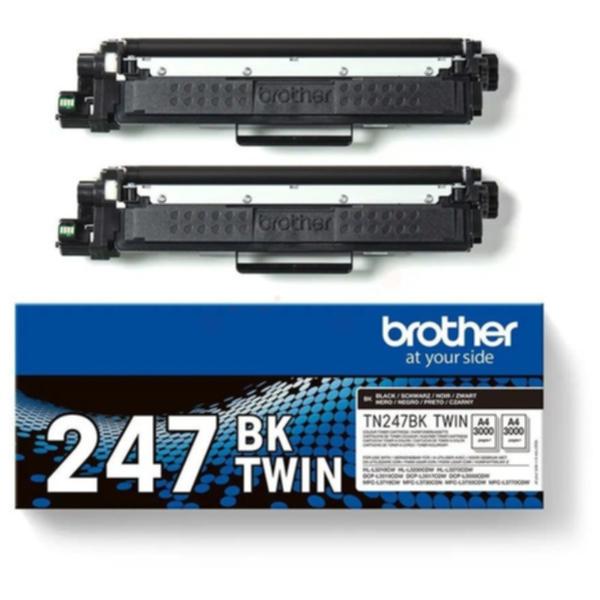 Bilde: Brother Twinpack TN247BK 2x 3000 sider TN247BKTWIN Tilsvarer: N/A