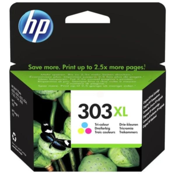 Bilde: HP HP 303XL Blekkpatron 3-farge, 415 sider T6N03AE Tilsvarer: N/A
