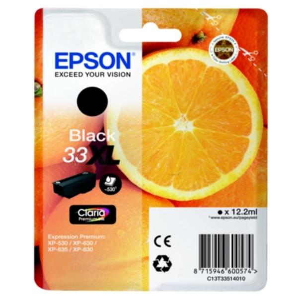 Bilde: Epson Epson 33XL Blekkpatron svart, 530 sider T3351 Tilsvarer: N/A