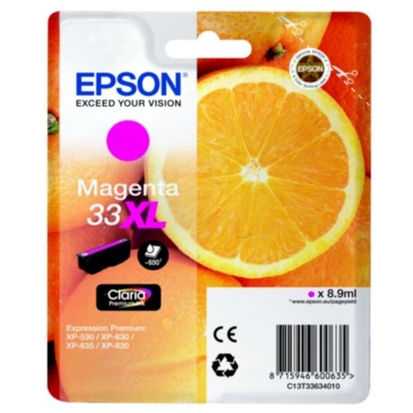 Bilde: Epson Epson 33XL Blekkpatron magenta, 650 sider T3363 Tilsvarer: N/A