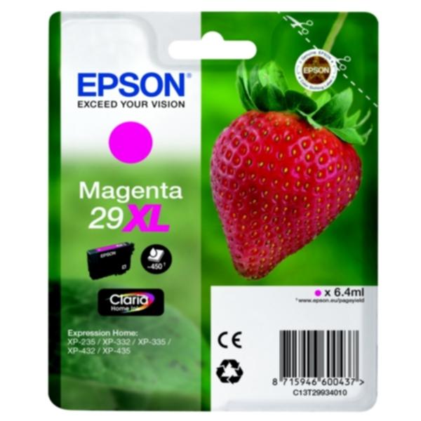 Bilde: Epson Epson 29XL Blekkpatron magenta, 450 sider T2993 Tilsvarer: N/A