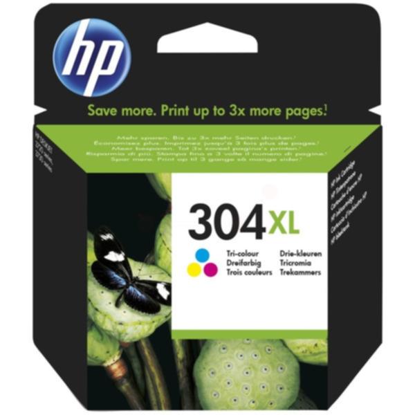 Bilde: HP HP 304XL Blekkpatron 3-farge, 300 sider N9K07AE Tilsvarer: N/A