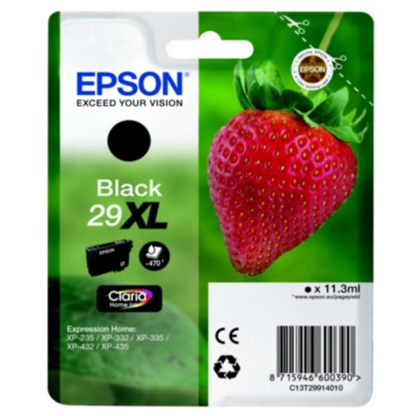 Bilde: Epson Epson 29XL Blekkpatron svart, 470 sider T2991 Tilsvarer: N/A